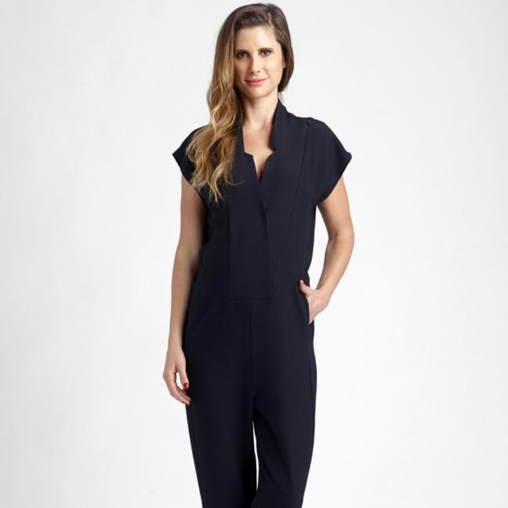 LOYAL HANA 'Celia' Maternity Jumpsuit in Black